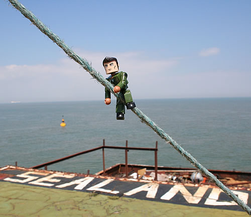 Self-portrait: Simon Sellars on Sealand. Photo by Simon Sellars, 2007.