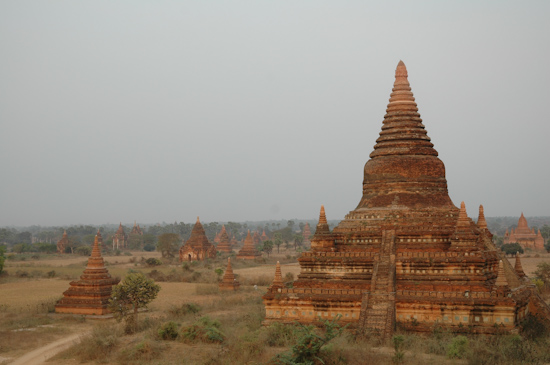 View of Temples From Schwesandaw Paya 