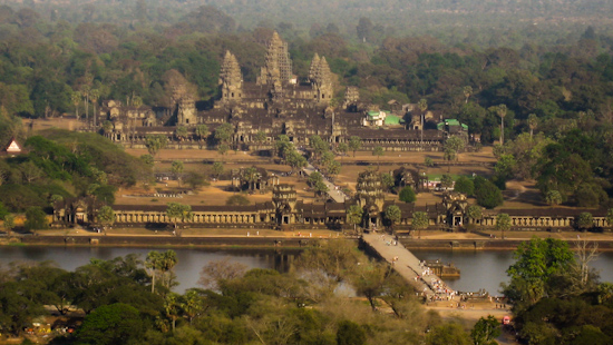 Aerial View Of Angkor Wat