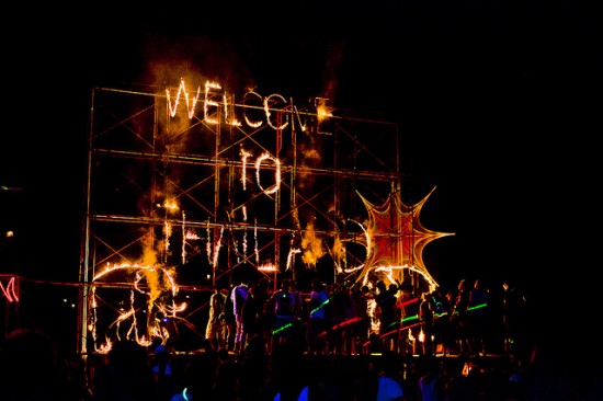 Welcome To Thailand Fireworks - Full Moon Party, Koh Phangan, Thailand © JoeStump